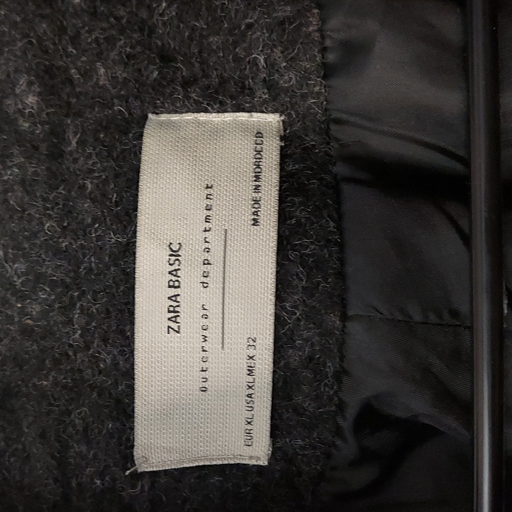 ZARA BLACK TRENCH COAT - Picture 4 of 6